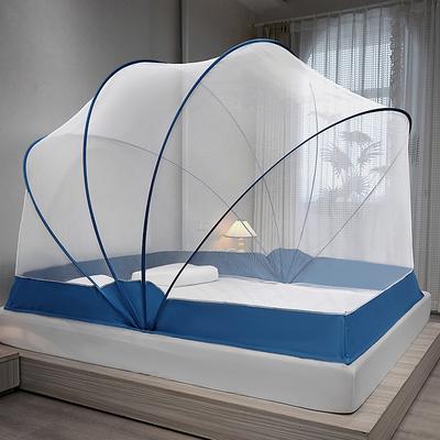 47 Height Mosquito Net Foldable One Second Open and Close Household Nets Large Space Mosquito Netting for Bed Sleep with Free Installation