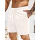 Men's Baggy Shorts Daily Wear To-Go Normal Washable Basic Solid / Plain Color Short Corduroy Underbust Corset Activewear Black White Stretchy