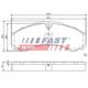 Fast Bremsbelagsatz, Scheibenbremse [Hersteller-Nr. FT29121HD] für Iveco