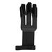 Archery Glove Cowhide Protective 3 Finger Guard Finger Tab Glove for Hunting Shooting Targeting Black