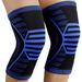 2 Pack Knee Brace Compression Knee Sleeve Support for Men & Women Running Arthritis ACL Joint Pain Relief Meniscus Tear Knee Pain Recovery Sports - Pair WrapBlueLarge