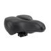 Bicycle Saddle Replacement Foam Padded Silicone Bike Seat Shock Absorbing Thickened Widened Waterproof Bike Cushion Black