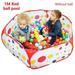 Baby Ball Pool Children s Play Tent Cartoon Ball Pit Portable Folding Outdoor Indoor Ball Pit Toys for Kids Infant Toddler Gift 1m Red Pool