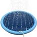 Smmer Dog Toy Splash Sprinkler Pad for Dogs Pet Swimming Pool Interactive Outdoor Play Water Mat Toys for Dogs Cats and Children Blue 100cm