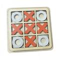 MERIGLARE 2xWooden Board Tic TAC Toe Game XO Table Toy Puzzle Games Leisure Intelligent Brain Teaser for Entertainment Coffee Table Decor Multi 4 Pcs