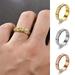 Dujiujun Women Men Ring Moon Star Fidget Spinner Ring Anti Stress Stainless Steel Couples Rotating Ring Jewelry Gift