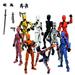 Barsme Titan 13 Action Figure Set of 9 T13 Action Figure 42D Printed Action Figures Movable Multi-jointed Figure Toys Stick Bot Articulated Robot Dummy Action Figures Toys Gifts for Him Boys Friend