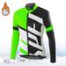 Winter Pro Cycling Jerseys Men Long Sleeves Fleece Warm MTB Shirts Bicycle Clothing Mountain Bike Jersey Outfit Windbreaker 2024 Fleece-L04 Asian size-S