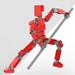 Barsme Titan 13 Action Figure Set of 9 T13 Action Figure 44D Printed Action Figures Movable Multi-jointed Figure Toys Stick Bot Articulated Robot Dummy Action Figures Toys Gifts for Him Boys Friend