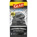 GLAD ForceFlexPlus Large Trash Bags 30 Gallon Black Trash Bags for Large Kitchen Trash Can Rip Protection Bags 25 Count (Pack of 6) - Packaging May Vary