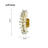 Modern lustre Flower Crystal Chandelier Nordic Luxury Hanging Lamp Indoor Lighting Home Deco For Living Room Bedroom Restaurant