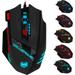 Zelotes T90 Professional 9200 DPI High Precision USB Wired Gaming Mouse 8 Buttons With 7 kinds modes of LED Colorful Breathing Light