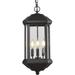 Large Outdoor Pendant Lights Black Exterior Hanging Porch Lights 21.5â€�H Outdoor Chandeliers with Seeded Glass Waterproof Outdoor Ceiling Light Fixtures for Patio Entryway Farmhouse