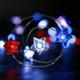 Deyared Independence Day Decorations Red White And Blue Lights Remote Control String Plug In Indoor Outdoor String Lights Ideal For Any Patriotic Decorations & Independence Day Decorations 9.84 F