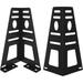 Headboard or Footboard Brackets Connector Attach Headboard to Platform Metal Bed Frame Adjustable Durable Steel Traditional Headboard Brackets Black Set of 2