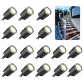 SMY Lighting Recessed LED YPF5 Deck Light Kits with Shell Ï†32mm In Ground Outdoor Landscape Lighting IP67 Waterproof 12V Low Voltage for Garden Yard Stair Patio Floor Kitchen Decoration