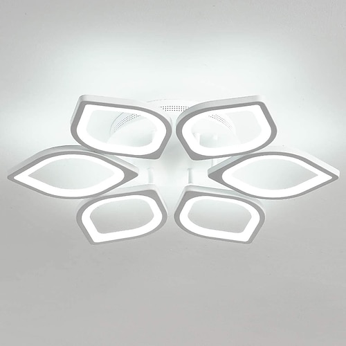 6/8/12/15 Köpfe LED-Deckenleuchte Lotus Design Deckenleuchte modern künstlerisch Metall Acryl Stil stufenlos dimmbar Schlafzimmer lackiert Leuchten 110-240V nur dimmbar mit Fernbedienung Blumendesign Image