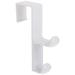 iDesign Over the Door YPF5 Organizer Hook for Coats Hats Robes Towels - Double Hook White