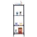 Versatile and Sturdy 4-Tier Wire Shelving Unit - Perfect Space-Saving Storage Solution for Home Organization