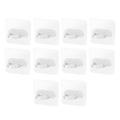 Esquirla 10 Pieces Adhesives Hooks Wall Hooks Key Hook Strong Clothes Hanger Sticky Hooks Wall Hangers for Door Shower Outdoor Bathroom