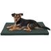 Furhaven Pet Dog Bed Kennel Pad - Reversible Two-Tone Water-Resistant Crate or Kennel Foam Mat Pet Bed for Dogs and Cats Green/Gray Small