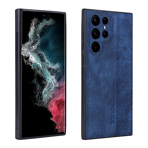 Handy Hülle Handyhüllen Für Samsung Galaxy S25 S24 S23 S23 FE S22 S21 Ultra Plus A55 5G A35 5G A25 A15 Rückseite Nicht vergilbend Warm Stoßfest Retro TPU PU-Leder Image