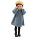 Toddler Kids Baby Girls Boys Solid Coat Elegant Notched Collar Double Jacket Wool Coat Trench Coat Outerwear Cat And Jacket Kids Heavy Jacket for Girl Small Girl Winter Jacket Girls Size 4