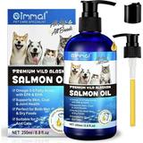 Salmon Oil for Dogs & Cats Omega 3 Fish Oil for Dog s Skin and Coat Natural EPA + DHA Fatty Acids for Joint Function Immune & Heart Health Wild Alaskan Salmon Oil 250ml for All Ages & All Breeds.