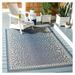 YOSITiuu Courtyard Collection Accent Rug - 4 x 5 7 Navy & Beige Leopard Print Design Non-Shedding & Easy Care Indoor/Outdoor & Washable-Ideal for Patio Backyard Mudroom (CY6100-25812)