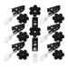 8 Sets Install Windproof Clip Plastic Flag Garden Holders Flagpole Clips Banner Fixing Anti-wind Flags