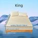 ACMDL 3pcs Solid Color Fitted Sheet Set (Fitted Sheet 1pcs + Pillowcase 2pcs Without Core) Waterproof Embowel Design With Cotton Clip 360Â° Package Height 12inch/30cm Fitted Sheet Pill