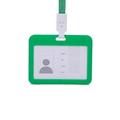 ionze Tools Card Protector 4 X 3 Inches with Lanyard Transverse Clear PP Plastic Card Holder House Tools Set ï¼ˆGreenï¼‰