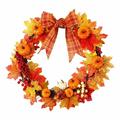 Fall Hanging Artificial Autumn Maple Leaves Garland For Garden Party Thanksgiving Fireplace Wedding Decor Artificial for Front Door Christmas for Windows outside