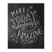 Make Today Ridiculously Amazing YPF5 - Inspirational Wall Art Chalkboard Wall Print for Living Room Decor Home Decor Office Decor Classroom Decor & Gifts of Motivation! Unframed - 8 x 10