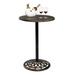 Outdoor Bistro Pub Table Round Patio Bar Height Cocktail Table Tall Bistro Pub Table for Kitchen Dining Room Living Room Antique Bronze