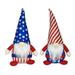 Meuva 2 PCS Independence Day Long Legs Long Hat Dwarf Doll Home Desktop Decoration Chicken Ornament Pizza Ornament Ornament Pack