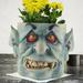 Ljxge Flower Pots Face Planter Pots Head Planter with Hole Man Face Flower Pot Head Planter Succulent Planters for Indoor