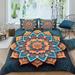 Mandala Bedroom Decor Home Fashion Bedspreads for All Seasons Adult Highend Duvet Cover Set Full (80 x90 )