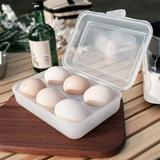WZHXIN Hiking Gear 6 Eggs Slots Portable Carrier Container Dispenser Case - Shockproof Eggs Storage Protection Box for Outdoor Camping Hiking Picnic in Clearance Travel Camping