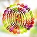 Dawhud Direct Rainbow Spiral YPF5 Kinetic Wind Spinner for Yard and Garden Wind Spinner Outdoor Metal Large Hanging Rainbow Decor 3D Garden Art Wind Sculpture Spinners Kinetic Art Lawn Ornaments