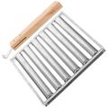 Hot Dogs Camping Grill Sausage Rack Outdoor Bbq Stainless Steel Roller Barbecue Wooden