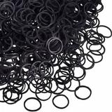 Black Rubber Band Hairdressing Hairdressing Rubber Band Hairdressing Shop Studio Hair Binding Small Rubber Band Natural Rubber