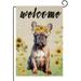 YCHII Dachshund Garden Flag Sunflower Garden Flag Summer Flag Spring Welcome Yard Flag Floral Dog Flags for Outside Double Sided Outdoor Front Porch Decor