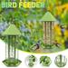 LBCHEN Hummingbird Feeders Iron Outdoor Hanging Automatic Bird Feeder Metal Birdfeeder Beauty Hummingbird House Hook Hanging Bird Feeder Squirrel Proof for Backyard Outdoor