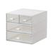 ionze Home Textiles 1pc Desktop Storage Box Sundries Storage Box Drawer Design Sundries Organizer Home Textile Storage ï¼ˆWhiteï¼‰