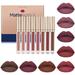 GHSOHS Lip Gloss Stick Black Lip Balm Lip Glosses 8 Piece Lip Glaze Mouth Red Lip Color Suit Non Stick Cup Smooth Soft Arrival Color Full Lip Gloss 3ml Non Sticky Velvet Waterproof Lip Liner Pink