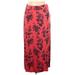 Liz Claiborne Casual Skirt: Red Baroque Print Bottoms - Women's Size Large