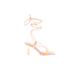 Antonio Melani Heels: Orange Shoes - Women's Size 6 1/2