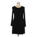 dalia Casual Dress - Sweater Dress: Black Solid Dresses - Women's Size X-Large