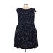 Emily and Fin Casual Dress: Blue Stars Dresses - Women's Size 4X